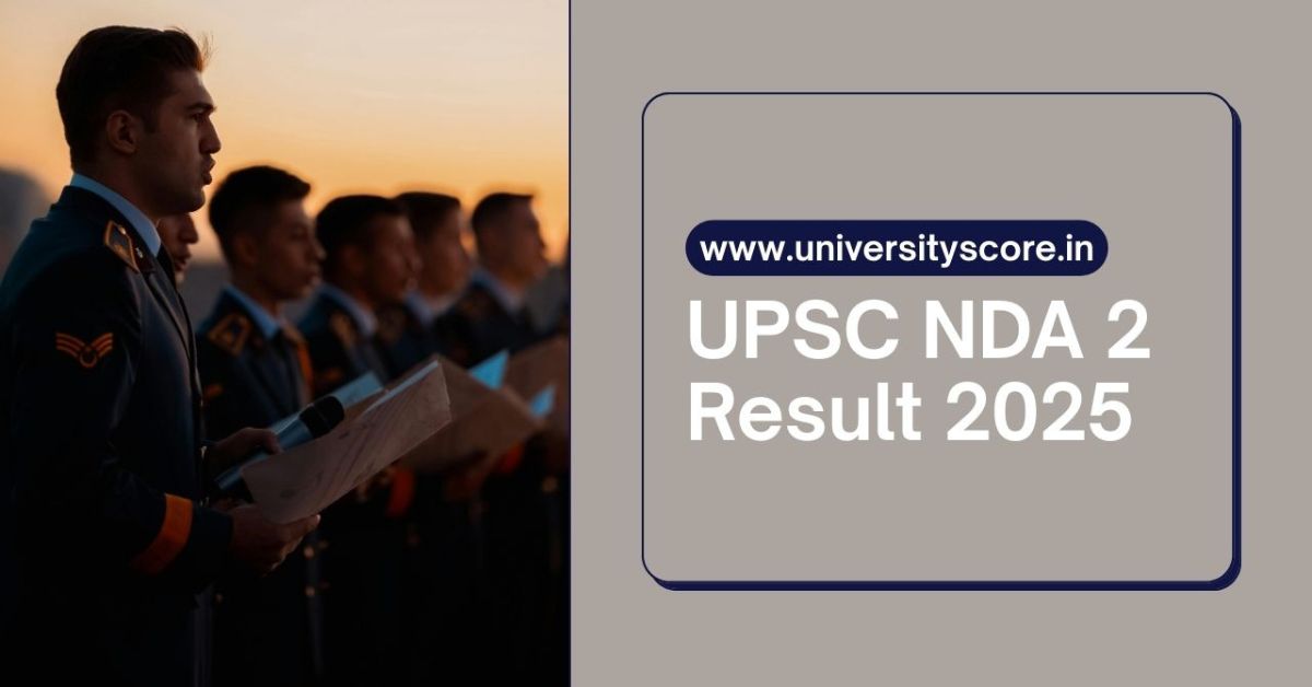 UPSC NDA 2 Result 202
